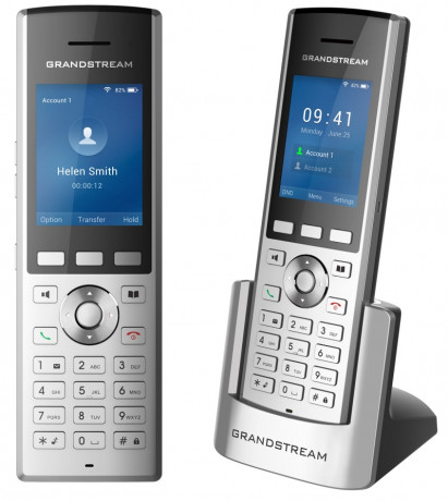 Telefon Grandstream WP820 WiFi IP, 2,4 bar. displ., 2SIP úč., video, BT, Micro USB, roaming hovoru