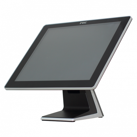 Dotykový monitor FEC AM-1017, 17 LED LCD (350cd), PCAP, USB, VGA/DVI, bez rámečku, černo-stříbrný