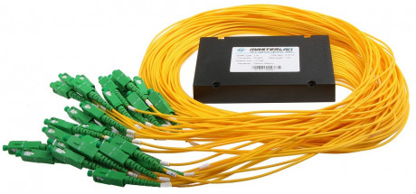 Splitter PLC optický -1x32, 1260-1650nm, ABS box, SC/APC, 1,5m