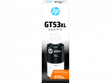 Inkoust HP GT53XL černá lahvička s inkoustem, 135ml