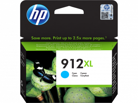 Inkoust HP 912 XL azurová, 3YL81AE (825 str./ 5%)