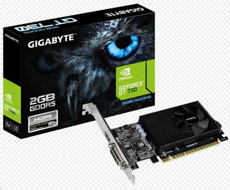 Grafická karta Gigabyte VGA NVIDIA GeForce GT 730, 2GB DDR5, 1xHDMI, 1xDVI-D