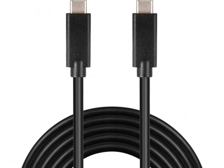 Kabel USB-C 3.2 generation 2x2, 3A, 20Gbit/s černý, 1m