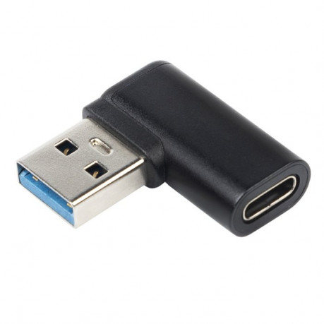 Redukce USB-C Female na USB3.0 typ A Male zahnutá 90°