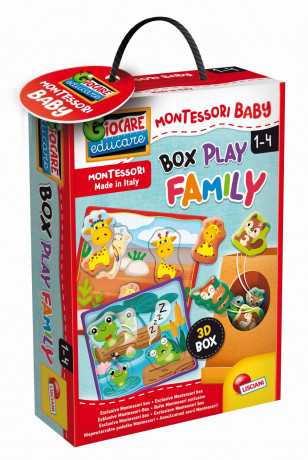 Hračka Liscianigioch Montessori Baby Box Play Family - Vkládačka mláďátka