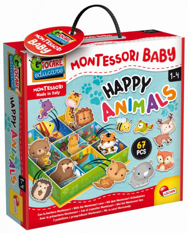 Hračka Liscianigioch Montessori Baby Krabička - Zvířátka