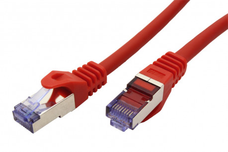 Patch kabel Roline S/FTP cat 6A, LSOH, 15m, červený