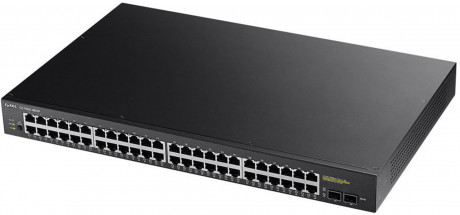 Switch ZyXEL GS1900-48HP v2 Smart, 48x GLAN, 24x PoE, 2x SFP, 170W