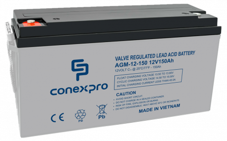 Baterie Conexpro AGM-12-150 VRLA AGM 12V/150Ah, T16