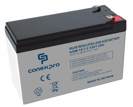 Baterie Conexpro AGM-12-7.2 VRLA AGM 12V/7,2Ah, F2