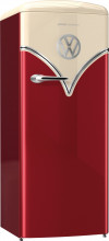 Gorenje OBRB153R Chladnička s mrazícím boxem, Retro Bulli, NF 229/25l, E, červená 