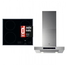 SET AEG IKB64301FB + DBB5660HM Varná deska indukční základní indukce 60 cm + Odsavač par komínový HO 