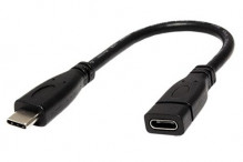 Kabel USB 3.1 USB C(M) - USB C(F) prodlužovací, 0,15m  