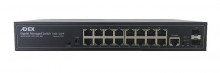 Switch Adex ADS216GRP-VPO-2FO-RM managovatelný, 16x GLAN, 15x PoE-in reverzní, 1x PoE-out, 2x SFP  