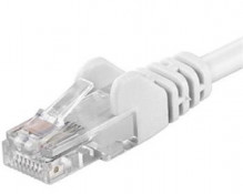 Patch kabel UTP Cat 6, 3m - bílý  