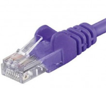 Patch kabel UTP cat 5e, 10m - fialo...