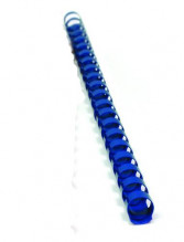 Vázací hřbet plastový A4 průměr 6mm modrý 100ks  