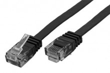 Patch kabel UTP cat 6, 3m plochý - ...