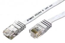 Patch kabel UTP cat 6, 7m plochý - ...