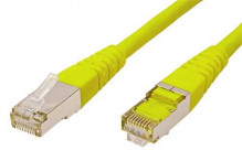 Patch kabel FTP cat 5e, 10m - žlutý  