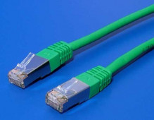 Patch kabel FTP cat 5e, 0,5m - zele...