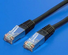Patch kabel FTP Cat 6, 10m - černý  