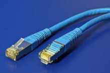 Patch kabel FTP Cat 6, 0,5m - modrý  