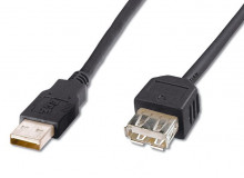 Kabel USB 2.0 A-A, 2 m, prodlužovac...