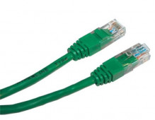Patch kabel UTP Cat 5e, 10m - zelený  