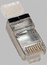 Konektor RJ45 FTP 8p8c, Cat 6, drát, skládaný  