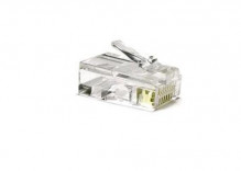 Konektor RJ45 UTP 8p8c, Cat 5e, drát, 50micron  