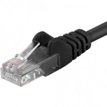 Patch kabel UTP Cat 6, 10m - černý  