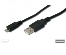Kabel USBA(M)-microUSB B(M), 5pinů Nokia CA-101, Kodak #8913907 3m, černý  