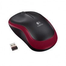 Myš Logitech M185 bezdrátová optická USB červená  