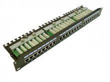 Patch panel LEXI-Net FTP cat.5e 24p. 1U Black  