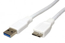Kabel Value SuperSpeed USB3.0 A(M) - microUSB3.0 B(M), 2m, bílý  