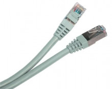 Patch kabel UTP cat 5e, 1m - šedý  