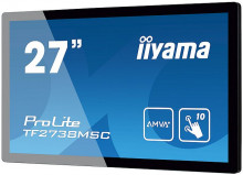 Dotykový monitor IIYAMA ProLite TF2738MSC-B2, 27" kioskový AMVA+ LED, PCAP, 5ms, 255cd/m2, USB, DVI/ 