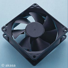 Ventilátor Akasa DFS802512M 8cm, černý, tichý  