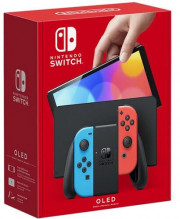 Herní konzole Nintendo Switch, Neon Red&Blue Joy-Con (OLED)  