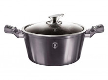 Hrnec Berlingerhaus s poklicí s mramorovým povrchem 24 cm Carbon PRO Line BH-6893  
