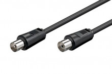 Kabel anténní 75 Ohm, IEC, M-F, 2,5m 