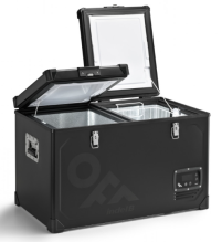 INDEL B TB92 DD STEEL BLACK OFF kompresorová autochladnička Indel B, 83L, 12/24V 