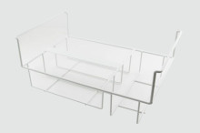 Koš na zmrzlinu 3 zóny - na 5l plastové vaničky (320 x 130 x 120 mm) 