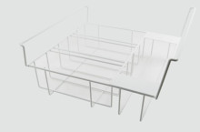 Koš na zmrzlinu 4 zóny - na 5l plastové vaničky (320 x 130 x 120 mm) 