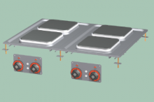 RM GASTRO PCQD-68ET Sporák stolní elektrický 