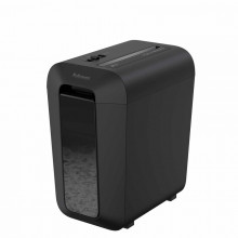 Skartovač Fellowes LX 65 P-4, Cross cut 4x40mm, 10 listů, 22l, Credit Card, černý 