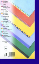 Vázací kryt Eurosupplies kartonový Delta A4, 100ks, imitace kůže, tmavě modrý (královská modrá)  