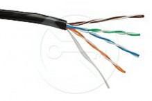 Kabel Solarix UTP Cat5e drát gelový 305m PE venkovní  