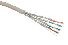 Kabel Solarix FFTP kabel Cat 6A drát 500m LSOH - cívka  